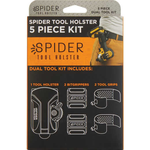 Spider Tool Holster Dual Tool Kit (5-Piece)