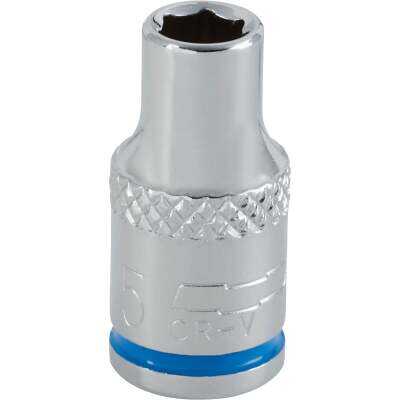 Channellock 1/4 In. Drive 5 mm 6-Point Shallow Metric Socket